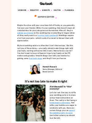 The Knot - So you're worried your inner circle is annoyed…let's talk