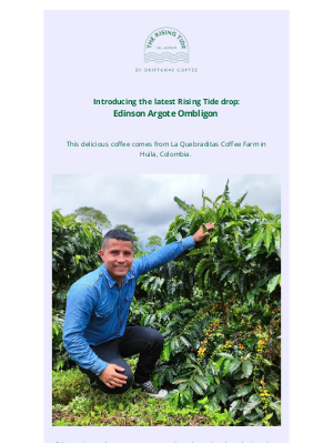 Driftaway - New Coffee Drop: Ombligon, our first competition lot ✨