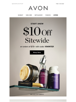 Avon - Last Day! $10 Off Your Order