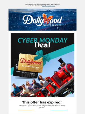 Dollywood - Cyber Monday Deal: Free One-Ride TimeSaver Pass