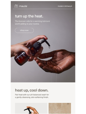 Maude - things are heating up.