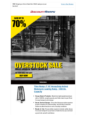 Discount Ramps - 🧨 Inventory Blowout! Prices Slashed Up to 70%