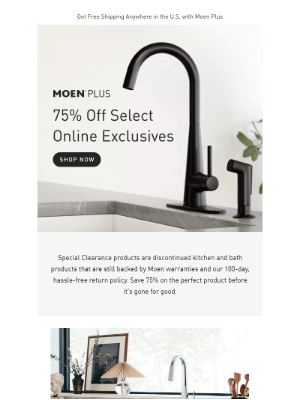 Moen - Going, going, almost gone