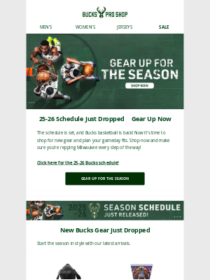 Milwaukee Bucks - The Schedule Is Here - Now It's Time To Gear Up 🔥