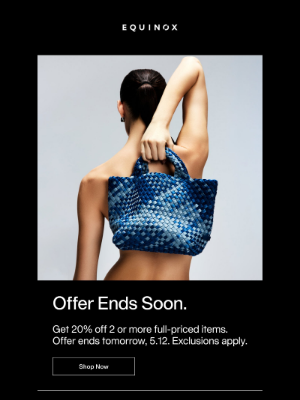 Equinox - Offer Ends Soon. The Shop at Equinox.