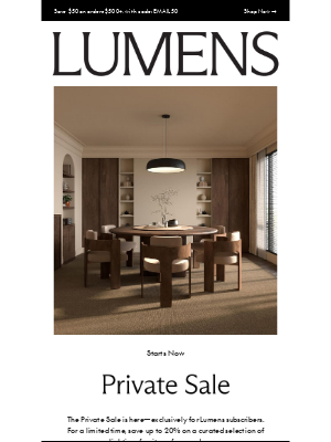 YLighting - The Exclusive Private Sale Starts Now.