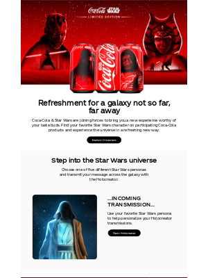 Coca-Cola Store - robert, send your first transmission with the Holocreator