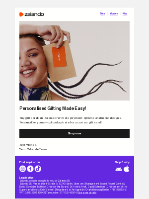Zalando (United Kingdom) - Your next Zalando Gift Card buy awaits...