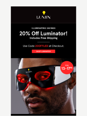 Lumin - 20% Off Luminator + Free Shipping! 🚨