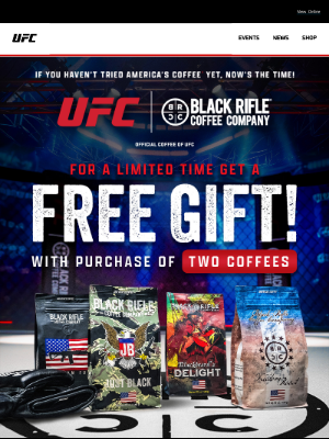 Ultimate Fighting Championship - Special Offer for UFC Fans from Black Rifle Coffee Company