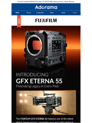 Adorama - Introducing FUJIFILM GFX ETERNA 55