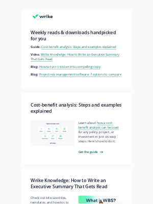 Wrike - Here are your weekly downloads from Wrike!