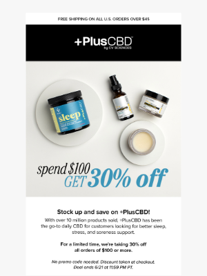 PlusCBD - INSIDE: Exclusive Deal Just For YOU 💥