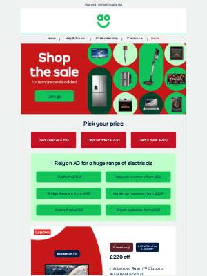 AO (United Kingdom) - 🚨 Don't miss out in the SALE 🚨