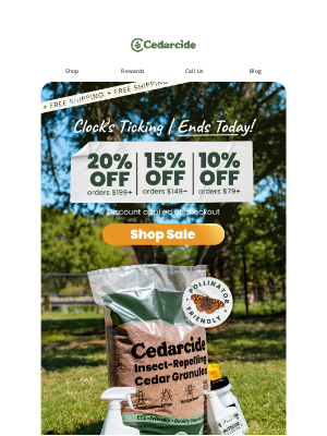 Cedarcide - Beat the Clock ⏰ Sale Ends at Midnight