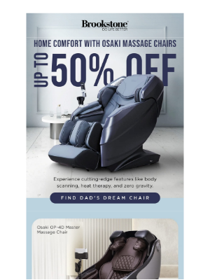 Brookstone - Give Dad the Gift of Relaxation