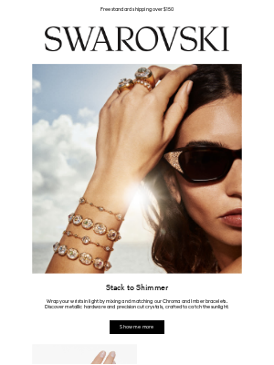 Swarovski (Australia) - Go for bold in bracelets