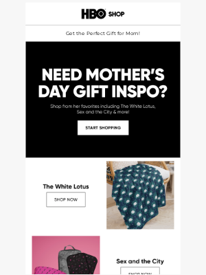 HBO - ✨ Make Her Day! Easy Mother's Day Gift Ideas Inside