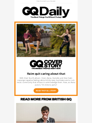 British GQ - Haim quit caring about that