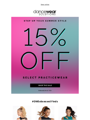 Dancewear Solutions - Summer Dance Style ☀️ 15% Off
