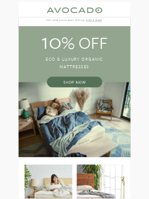 Avocado Green Mattress - Wake Up Energized! Save 10% Today.