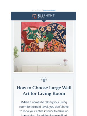 ElephantStock - 🔥 Make the Living Room Pop with Bold Art