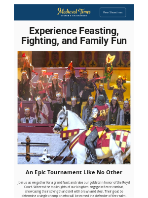 Medieval Times - Step into the Realm for a 