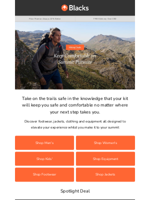 Blacks Leisure Group (United Kingdom) - Shop Our Best Hiking Deals