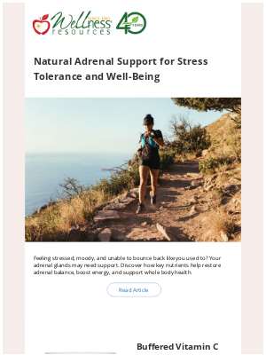 Wellness Resources - Natural Adrenal Support for Stress Tolerance and Well-Being