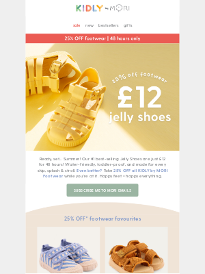 Jelly Shoes, £12 for 48 hours only! 🌈