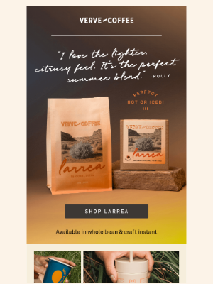 Verve Coffee Roasters - Already a cult favorite: Larrea 🧡