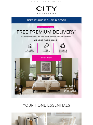 City Furniture - No Lifting, No Hassle: Enjoy Free Premium Delivery