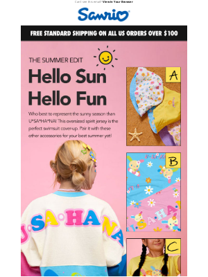 Sanrio - HELLO SUN, HELLO FUN 😎