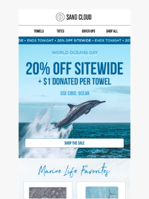 Sand Cloud Towels - LAST CALL: 20% OFF + $1 Per Towel Donated