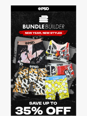 PSD Underwear - New year, new Bundle Builder styles