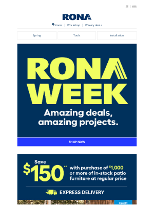 Rona (CA) - It's RONA WEEK!