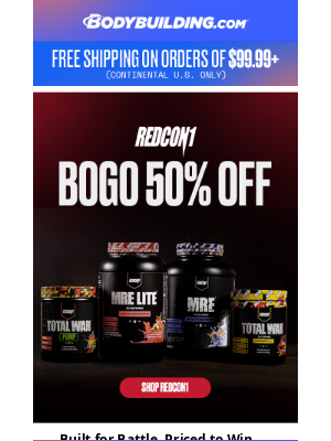 Bodybuilding - 🚨 Mission Ready: Redcon1 BOGO 50% Off