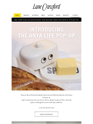 Lane Crawford (Hong Kong) - Anya Life Pop-up At Lane Crawford
