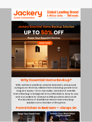 Jackery - 🔋🏡Why Your Home Needs Essential Backup Power