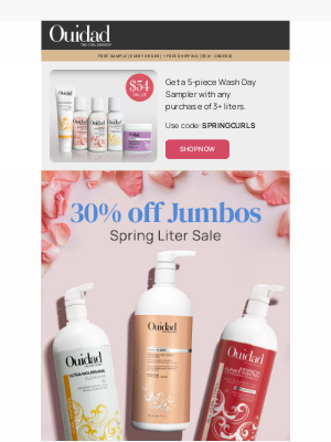 Ouidad - 30% off jumbo sizes = JUMBO savings!