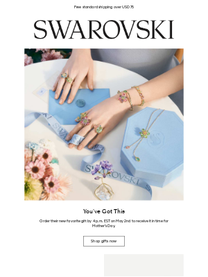 Swarovski - Get your gifts in time for Mother’s Day