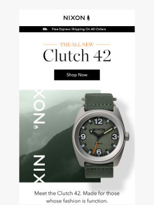 Nixon - New: Clutch 42 - The Go Anywhere, Do Anything Watch