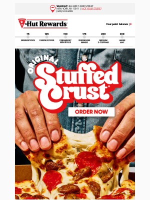 Pizza Hut - A 🍕 of legends — the Original Stuffed Crust®