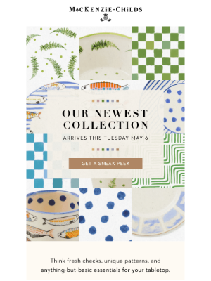 MacKenzie Childs LLC - New is on the table – and it’s arriving soon!