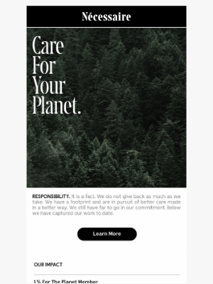 Nécessaire - Responsibility + Footprint.