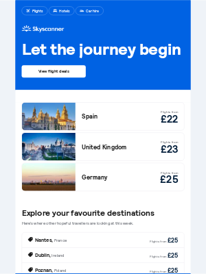 Skyscanner (United Kingdom) - Flights from £22