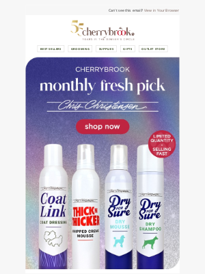 Cherrybrook Pet Supplies - New Products From Chris Christensen!