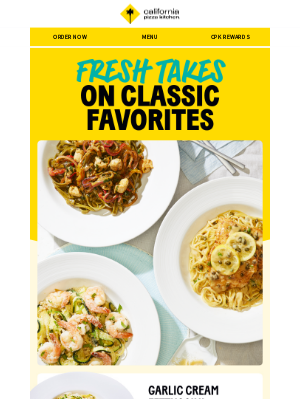 California Pizza Kitchen - These pastas don't play by the rules 🍝