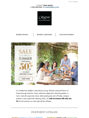 Regent Seven Seas Cruises - Savor Every Bite Across the Greek Isles in Ultra-Luxury