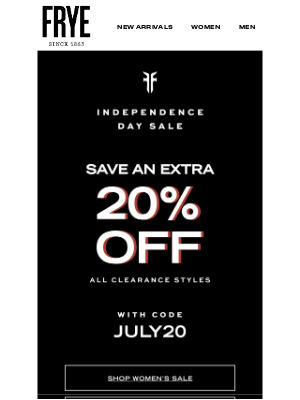 The Frye Company - Last Day to Save — Extra 20% Off Clearance Ends Soon